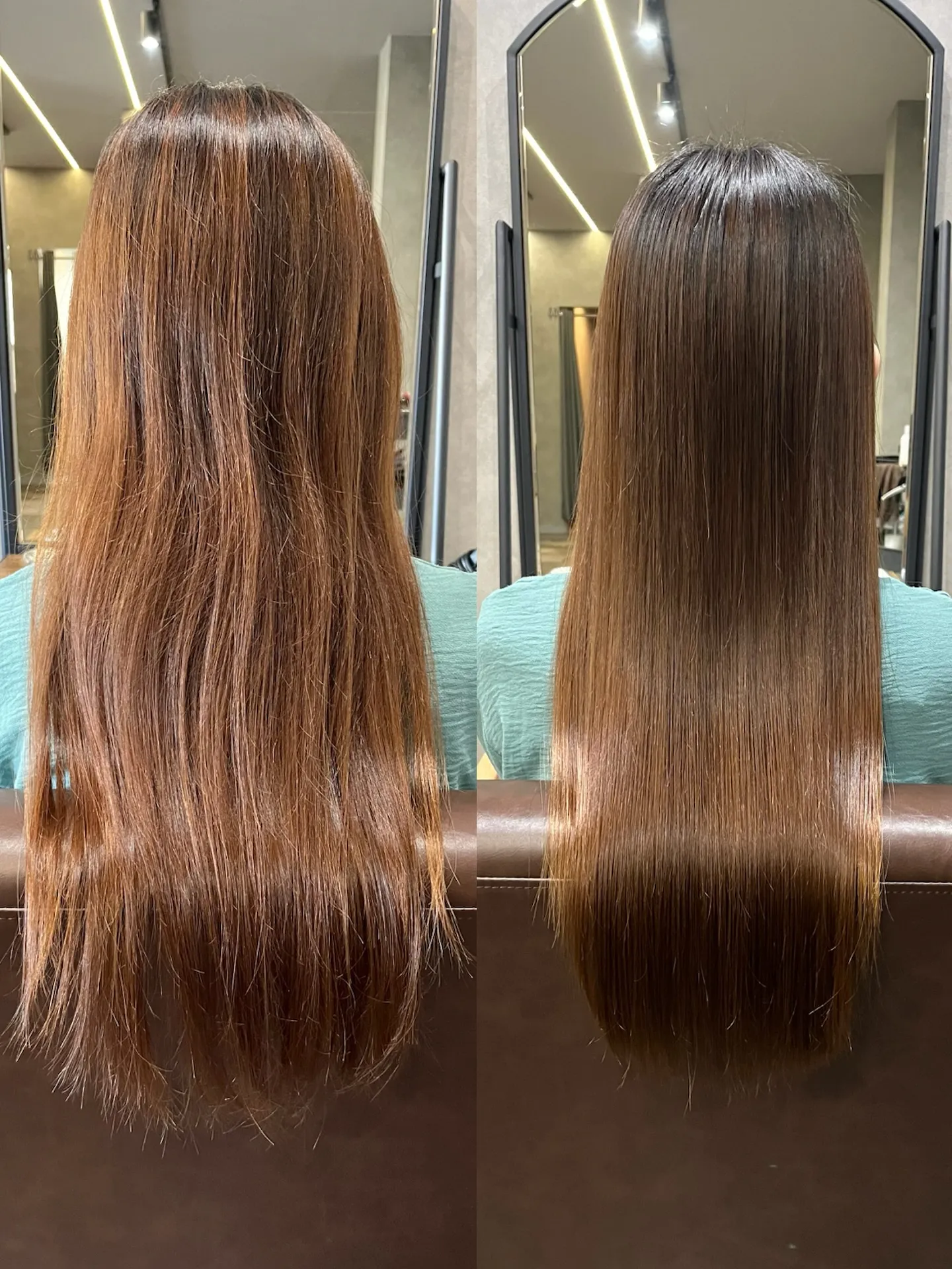 美髪矯正のビフォーアフター☺︎