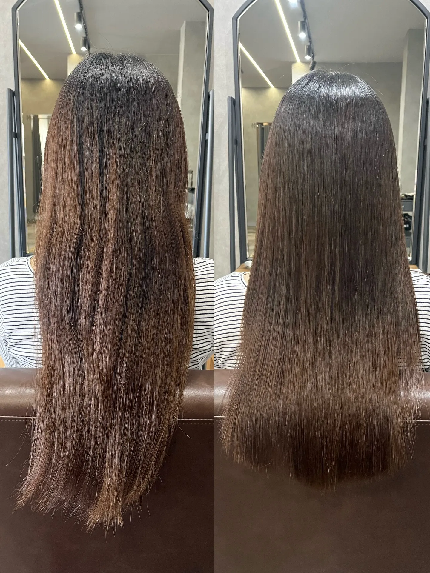 美髪矯正のビフォーアフター☺︎