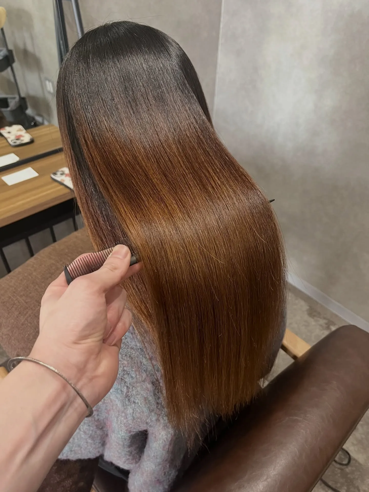 美髪矯正のビフォーアフター☺︎