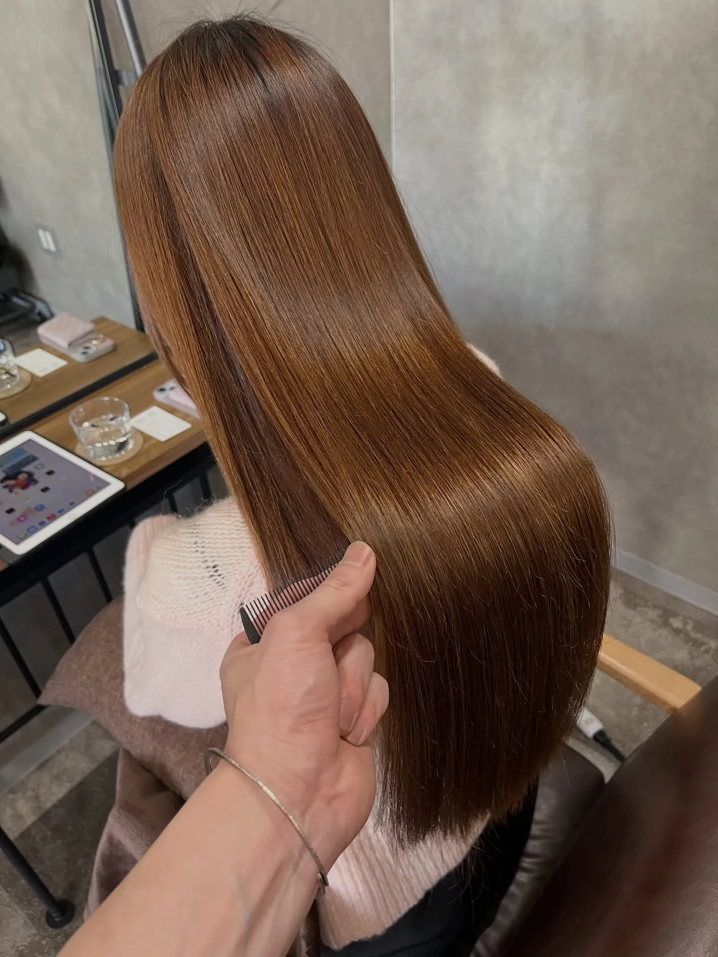 美髪矯正のビフォーアフター☺︎