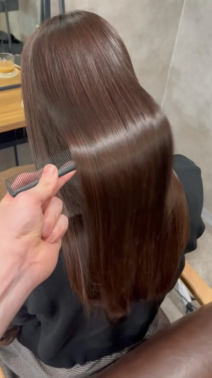 美髪矯正のビフォーアフター☺︎