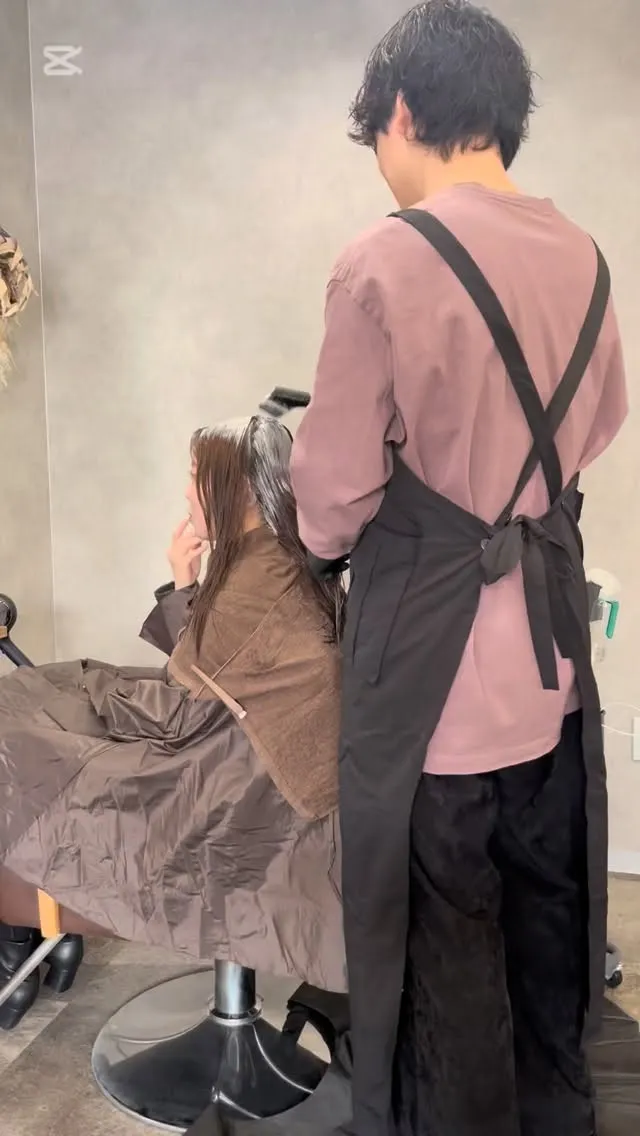ツヤカラーと髪質改善ヘアエステ☺︎