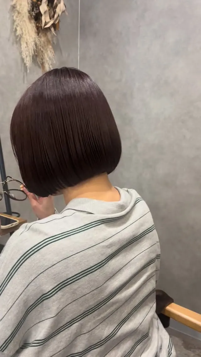 美髪矯正はボブやショートとも相性バツグン☺︎
